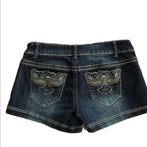 Mossimo Supply Co Jean Shorts w/Contrasting Stitching. Embroidery. Size 11